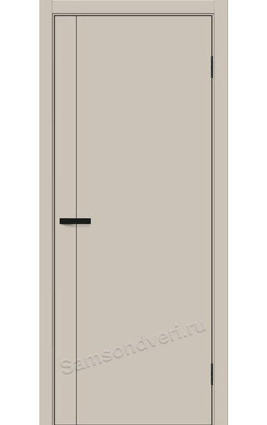 Межкомнатная дверь Браво-0.10.П Крем Силк РАЛ 7044 ПЭТ Глухая Браво. Размер 200x60 см