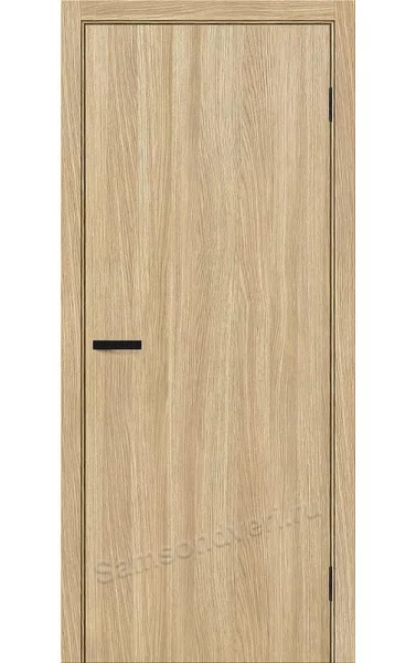 Межкомнатная дверь Браво-0.П Real Oak RAL 1036 ПЭТ Глухая Bravo. Размер 200x60 см