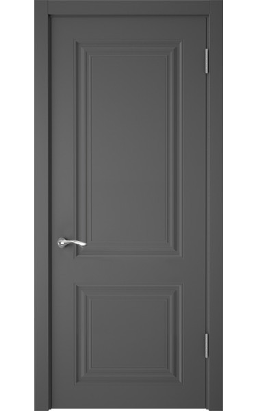 Межкомнатная дверь СК-2 Графит ПЭТ/глухая Верда. Размер 200x80 см