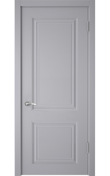 Межкомнатная дверь СК-2 Светло-серая ПЭТ/глухая Верда. Размер 200x60 см