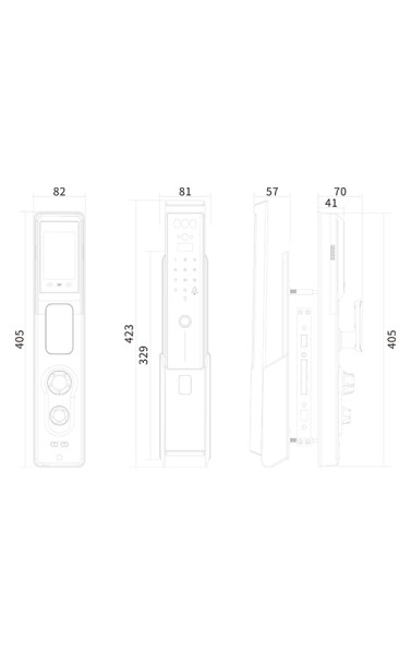 Электронный замок Smart lock DZ015B 