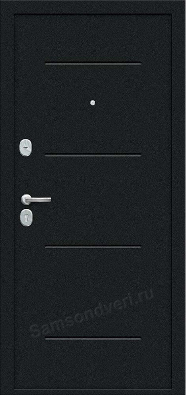 Входная дверь «ГРАФФИТИ-1 Инсайд» цвет: Букле черное/Look Art