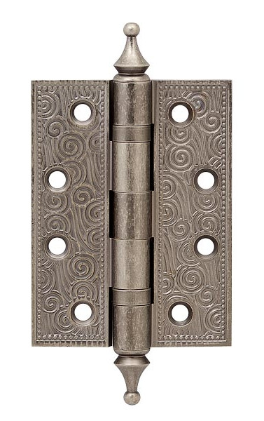 Петля врезная CASTILLO CL 500-A4 102x76x3,5 AS цвет: Античное серебро (Армадилло)