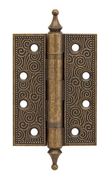 Петля врезная CASTILLO CL 500-A4 102x76x3,5 OB цвет: Античная бронза (Армадилло)