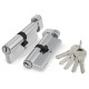 Цилиндр ключ/фиксатор 100 ZM/60 60(25+10+25) CP цвет: Хром (Фуаро)