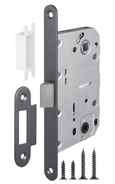 Защелка (с пластиковым язычком) P96WC-50 GR цвет: Графит (Фуаро)