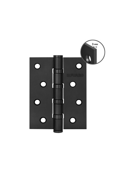 Петля врезная HEAVY IN4400U BL 100*75*3 цвет: Черный (Фуаро)