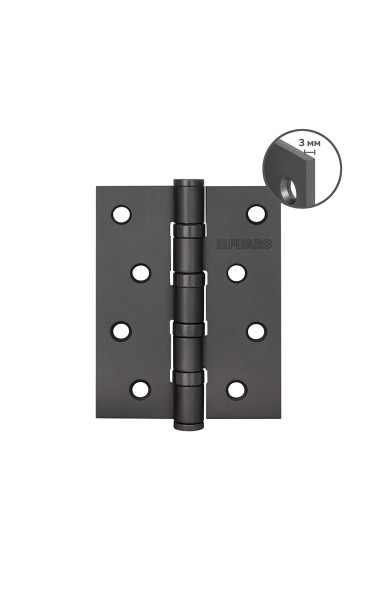 Петля врезная HEAVY IN4400U GR 100*75*3 цвет: Графит (Фуаро)