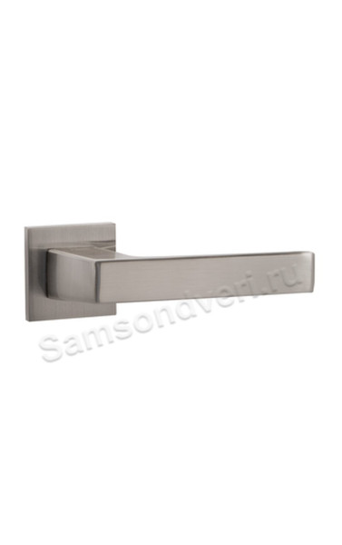 Ручка дверная Q52.DIPLOMAT цвет: Мат/Никель (Пунто)