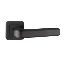 Ручка дверная QR52.NOVA BL/GR Черный; вставка Графит; Алюминий (Пунто)