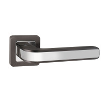 Ручка дверная QR52.NOVA GR/CP Графит; вставка Хром; Алюминий (Пунто)