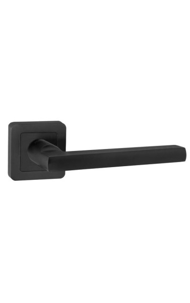 Ручка дверная QR52.PLUTON BL цвет: Черный; Алюминий (Пунто)