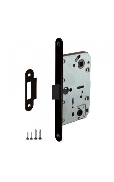 Защелка (с пластиковым язычком) PL96WC-50/BL BL цвет: Черный (Пунто)