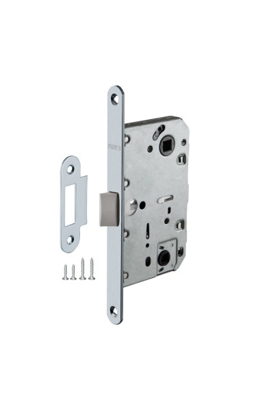 Защелка (с пластиковым язычком) PL96WC-50/BL SSC цвет: Мат/Хром (Пунто)