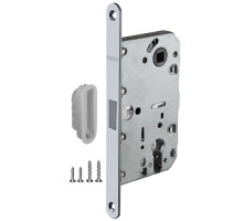 Замок под цилиндр (с магнитным язычком) ML85-50/BL AL Алюминий (Пунто)