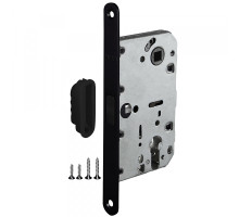 Замок под цилиндр (с магнитным язычком) ML85-50/BL BL Черный (Пунто)