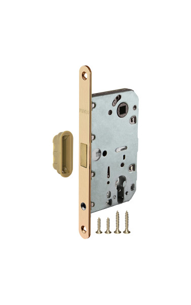 Замок под цилиндр (с магнитным язычком) ML85-50/BL SSG цвет: Мат/Золото (Пунто)