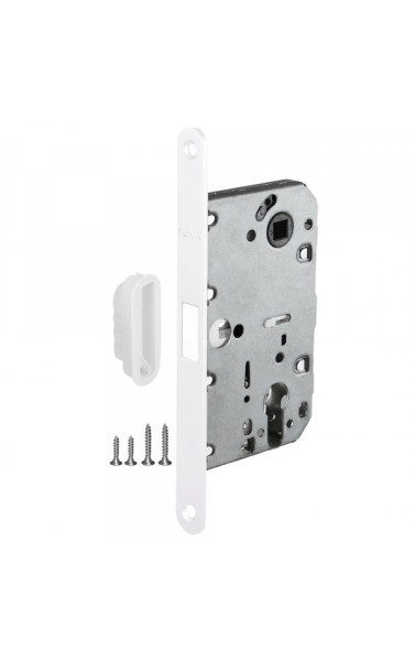 Замок под цилиндр (с магнитным язычком) ML85-50/BL WH цвет: Белый (Пунто)