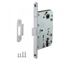 Замок под цилиндр (с пластиковым язычком) PL85-50/BL CP Хром (Пунто) 