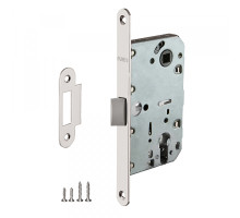 Замок под цилиндр (с пластиковым язычком) PL85-50/BL SN Мат/Никель (Пунто) 