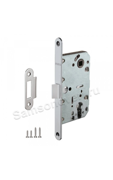 Замок под цилиндр (с пластиковым язычком) PL85-50/BL CP цвет: Хром (Пунто)