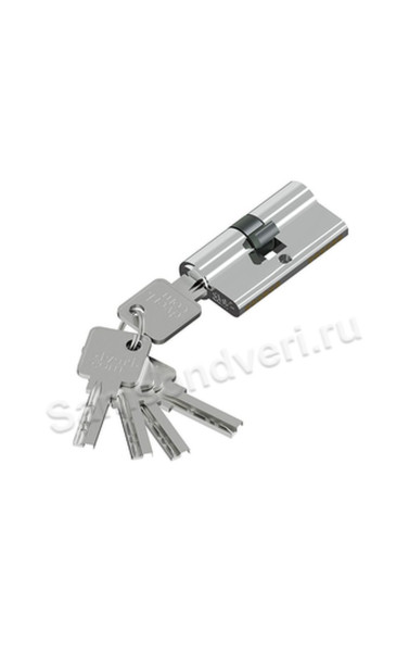 Цилиндр ключ/ключ KZZ-6.3S 56(28/28) цвет: Хром