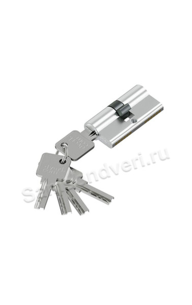 Цилиндр ключ/ключ KZZ-6.3S 56(28/28) цвет: Мат/Хром