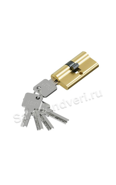 Цилиндр ключ/ключ KZZ-6.3S 56(28/28) цвет: Мат/Золото (Браво)