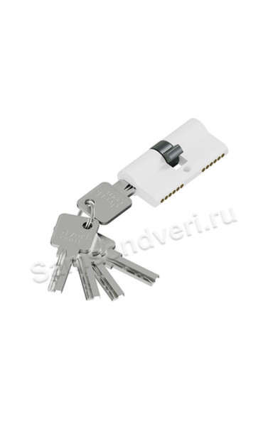 Цилиндр ключ/ключ KZZ-6.3S 56(28/28) цвет: Белый