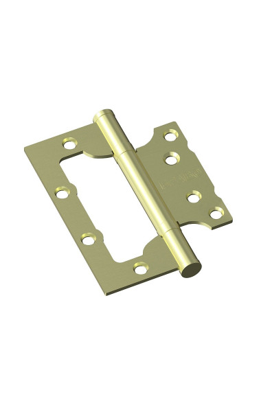 Петля накладная Браво HFS-1-2B 100*75*2,5 цвет: Мат/Золото (Браво)