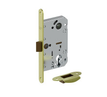 Замок под цилиндр (с пластиковым язычком) LP-3-CL Мат/Золото (Браво)