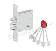 Замок сувальдный ГАЛЕОН-817 Хром