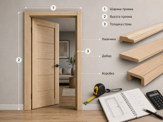 Как рассчитать количество доборов и погонажа для межкомнатной двери