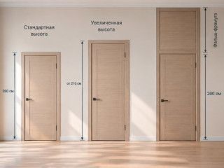 Межкомнатные двери для квартиры с высокими потолками