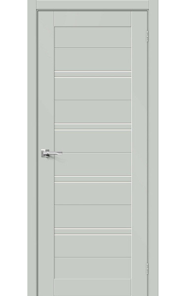 Межкомнатная дверь Браво-28 Grey Matt/Меджик Фог эмалит Браво. Размер 200x90 см