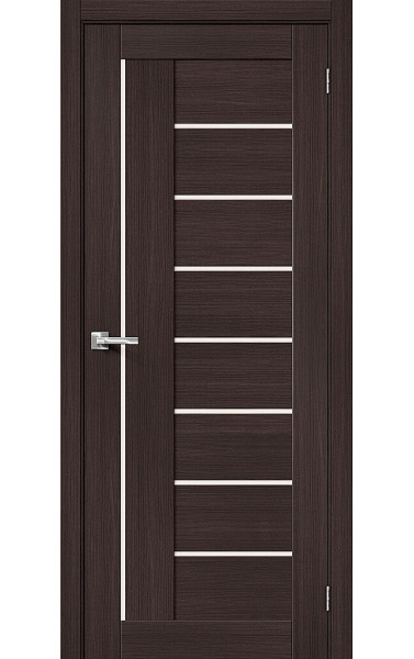 Межкомнатная дверь Браво-29 Wenge Melinga/Меджик Фог экошпон Браво. Размер 200x60 см