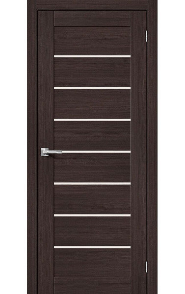 Межкомнатная дверь Браво-22 Wenge Melinga/Меджик Фог экошпон Браво. Размер 200x40 см