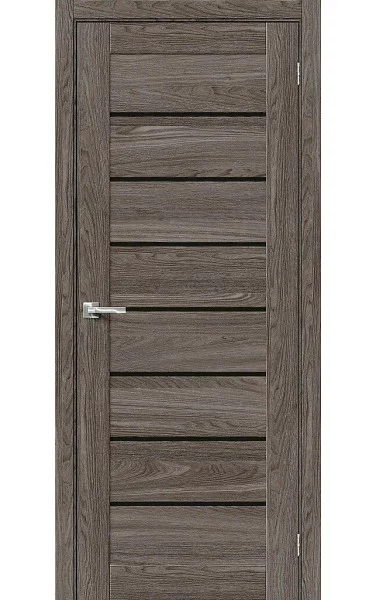 Межкомнатная дверь Браво-22 Ash Wood/Black Star хард флекс Bravo. Размер 200x70 см