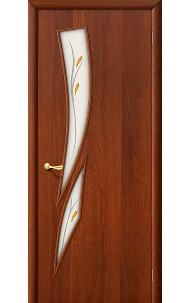 Межкомнатная дверь 8Ф Л-11 (ИталОрех)/Фьюзинг ламинированная Браво. Размер 200x90 см