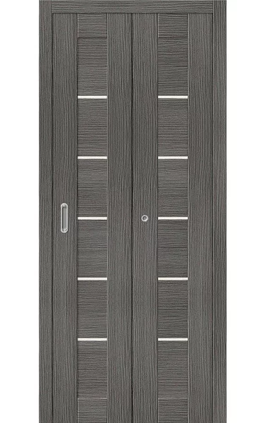 Межкомнатная дверь складная Браво-22 Grey Melinga стекло Magic Fog экошпон Bravo 200х35 Межкомнатная дверь складная Браво-22 Grey Melinga стекло Magic Fog экошпон Bravo 200х35