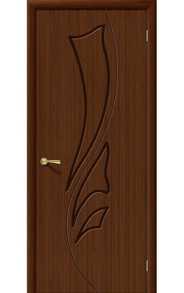 Межкомнатная дверь Эксклюзив Ф-17 (Шоколад) шпонированная Браво. Размер 200x90 см