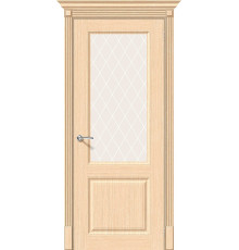 Статус-13 Ф-22 (БелДуб)/Вайт Кристал шпонированная Браво