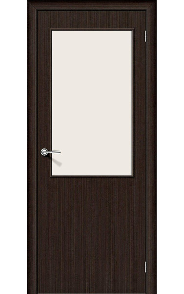 Межкомнатная дверь Гост-13 Л-13 (Венге)/Меджик Фог ламинированная Браво. Размер 200x90 см