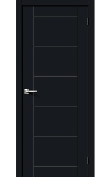 Межкомнатная дверь Граффити-4 Тотал Блэк ПВХ Браво. Размер 200x90 см