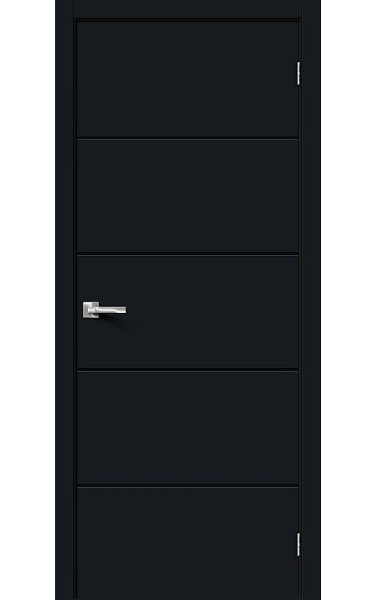 Межкомнатная дверь Граффити-1 Тотал Блэк ПВХ Браво. Размер 200x90 см