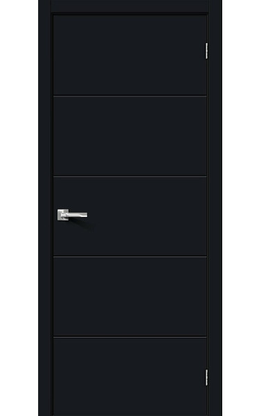 Межкомнатная дверь Граффити-2 Тотал Блэк ПВХ Браво. Размер 200x90 см