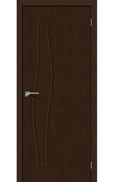 Межкомнатная дверь Мастер-7 3D Wenge ламинированная Браво. Размер 200x90 см