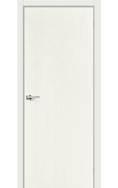 Межкомнатная дверь Браво-0 ST Whitey эмаль Браво. Размер 200x90 см