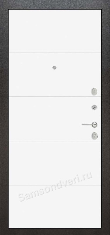 Входная дверь «SILVER» 13 - Белый софт