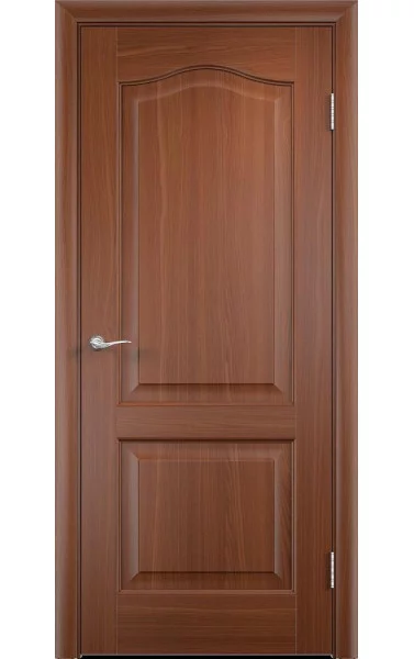 Межкомнатная дверь Классика Итальянский орех ПВХ (глухая) Verda. Размер 200x60 см